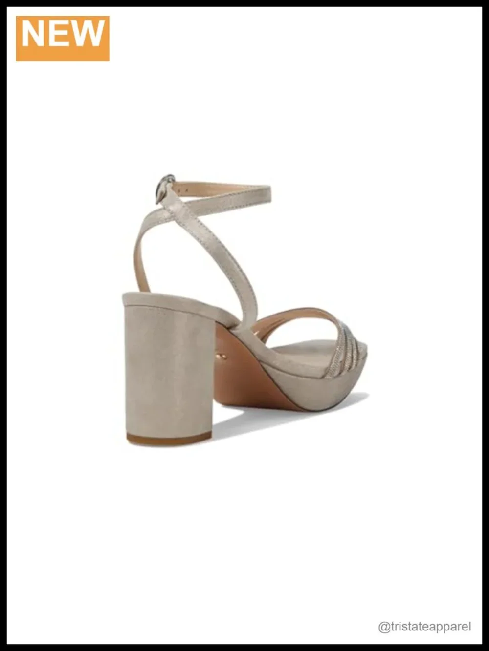 Pelle Moda Block Heel Ankle Strap Sandals Leather Party Heeled